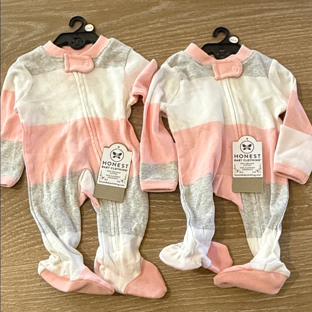 Preemie Honest Baby 2 Sleepers NWT